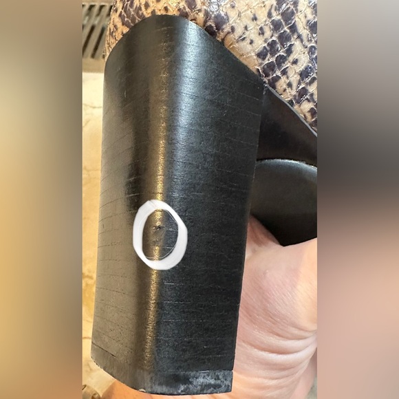 Maripe! Ankle Zip Boot/Eve/Leather Snakeskin/Size-7 - Picture 14 of 16